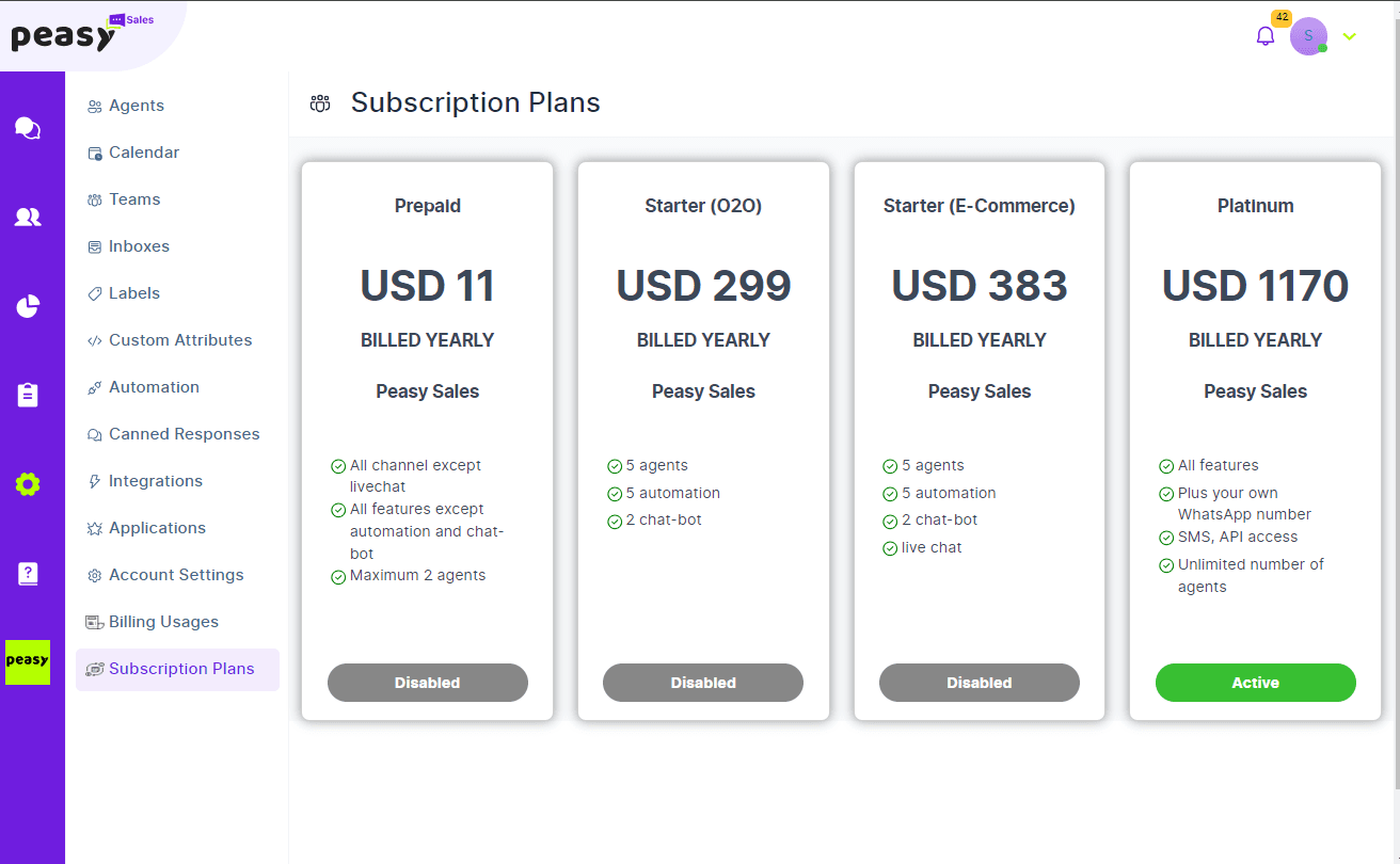 Peasy Sales screenshot thumbnail 3