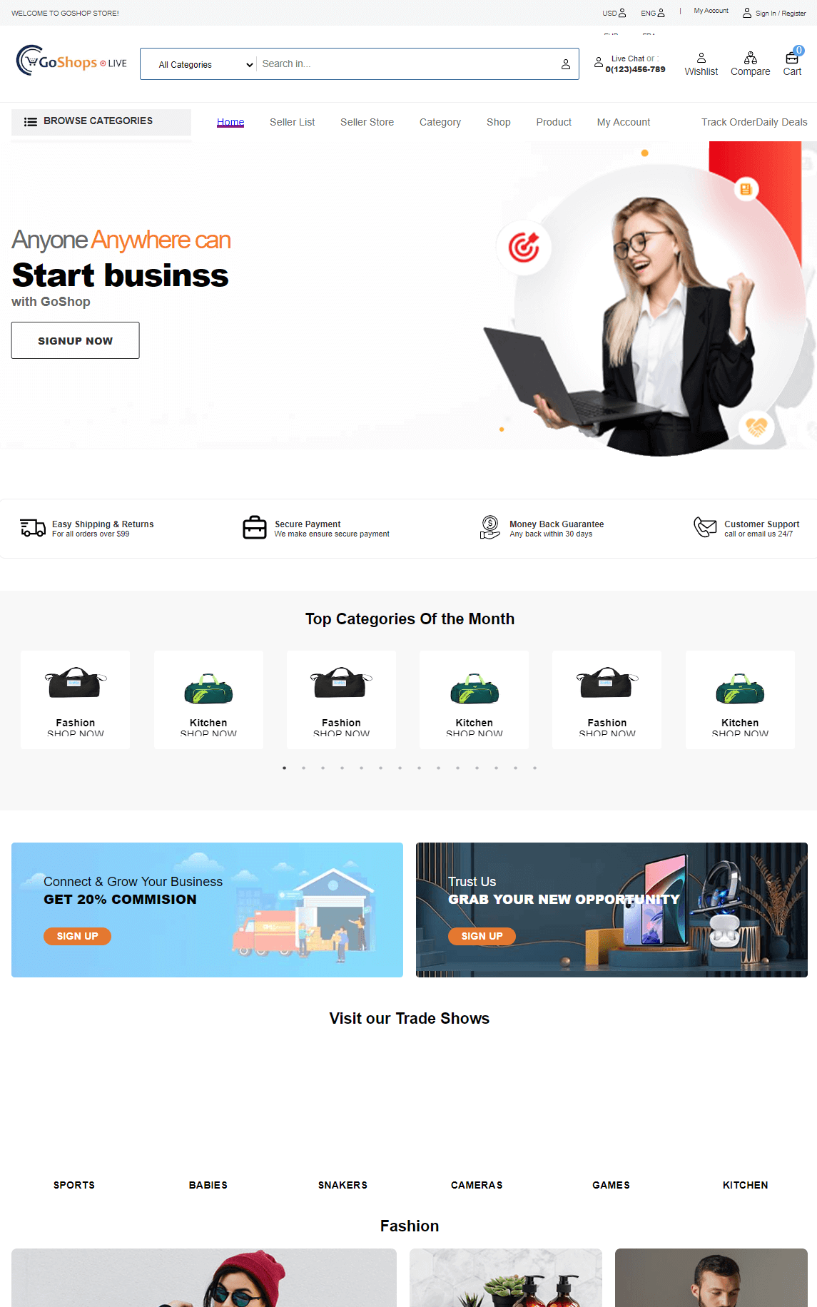 Go Shop project screenshot